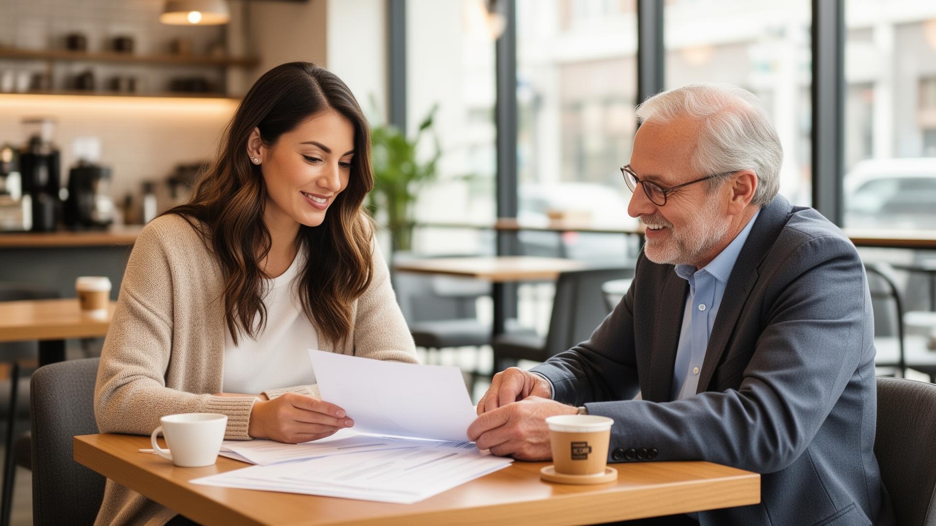 Small business owner meeting with a SCORE mentor